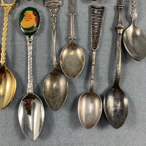 31 Vtg/Antique Collectible Souvenir Teaspoons Spoons Lot Commemorative Worldwide - Picture 8 of 9